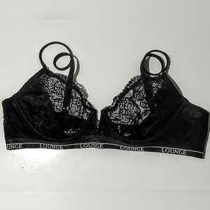 Lounge Black Lace Bra